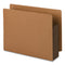 Redrope Drop-front End Tab File Pockets, Fully Lined 6.5" High Gussets, 3.5" Expansion, Letter Size, Redrope/brown, 10/box