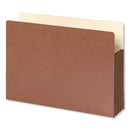 Redrope Drop-front File Pockets With Fully Lined Gussets, 3.5" Expansion, Legal Size, Redrope, 10/box