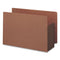 Redrope Drop-front End Tab File Pockets, Fully Lined 6.5" High Gussets, 5.25" Expansion, Legal Size, Redrope/brown, 10/box