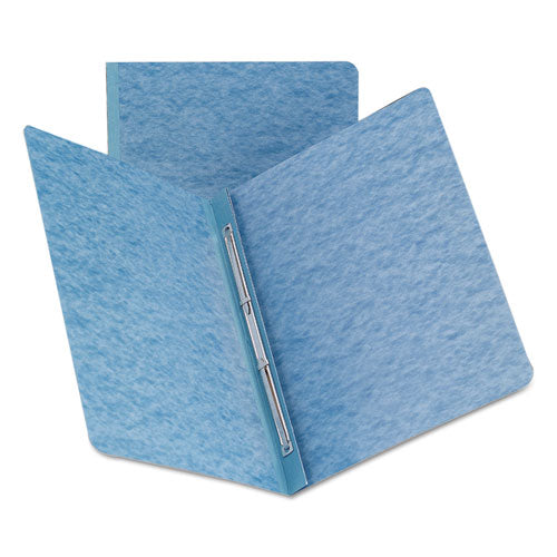 Prong Fastener Premium Pressboard Report Cover, Two-piece Prong Fastener, 3" Capacity, 8.5 X 11, Blue/blue