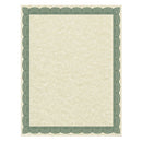 Parchment Certificates, Traditional, 8.5 X 11, Ivory With Green Border, 50/pack