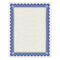 Parchment Certificates, Academic, 8.5 X 11, Ivory With Blue/silver Foil Border, 15/pack