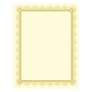 Premium Certificates, 8.5 X 11, Ivory/gold With Spiro Gold Foil Border,15/pack