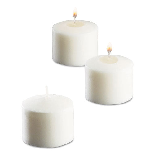 Food Warmer Votive Candles, 10 Hour Burn, 1.46"d X 1.33'h, White, 288/carton