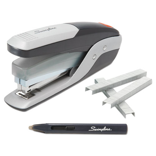 Quick Touch Stapler Value Pack, 28-sheet Capacity, Black/silver