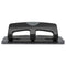 20-sheet Smarttouch Three-hole Punch, 9/32" Holes, Black/gray