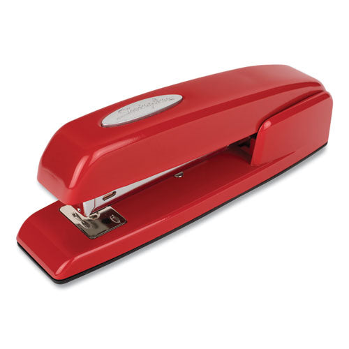 747 Business Full Strip Desk Stapler, 30-sheet Capacity, Rio Red