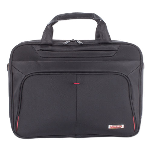 Purpose Executive Briefcase, Fits Devices Up To 15.6", Nylon, 3.5 X 3.5 X 12, Black