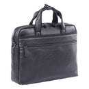 Valais Executive Briefcase, Fits Devices Up To 15.6", Leather, 4.75 X 4.75 X 11.5, Black