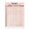 Patient Sign-in Label Forms, Two-part Carbon, 8.5 X 11.63, Salmon Sheets, 125 Forms Total