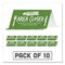 Besafe Messaging Table Top Tent Card, 8 X 3.87, Sorry! Area Closed Thank You For Keeping A Safe Distance, Green, 10/pack