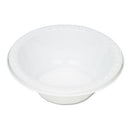 Plastic Dinnerware, Bowls, 12 Oz, White, 125/pack