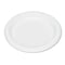 Plastic Dinnerware, Plates, 7" Dia, White, 125/pack