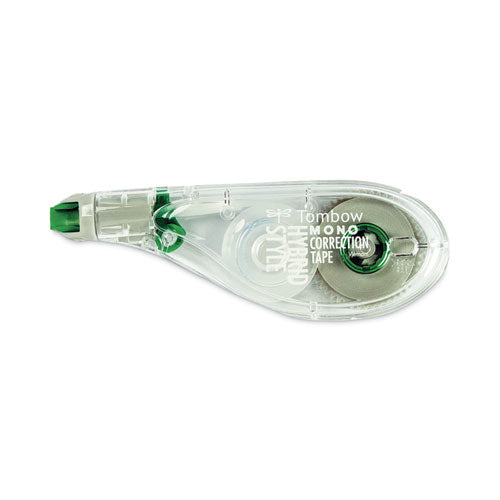 Mono Hybrid Style Correction Tape, Non-refillable, Clear Applicator, 0.17" X 394", 10/pack