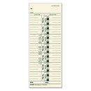 Time Clock Cards, Replacement For 10-800292, One Side, 3.5 X 9, 500/box