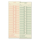 Time Clock Cards, Replacement For 10-100382/1950-9631, Two Sides, 3.5 X 10.5, 500/box