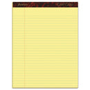 Gold Fibre Quality Writing Pads, Wide/legal Rule, 50 Canary-yellow 8.5 X 11.75 Sheets, Dozen