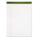 Earthwise By Ampad Recycled Writing Pad, Wide/legal Rule, Politex Green Headband, 50 White 8.5 X 11.75 Sheets, Dozen