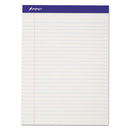 Perforated Writing Pads, Wide/legal Rule, 50 White 8.5 X 11.75 Sheets, Dozen