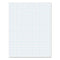 Quadrille Pads, Quadrille Rule (4 Sq/in), 50 White (heavyweight 20 Lb Bond) 8.5 X 11 Sheets