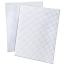 Quadrille Pads, Quadrille Rule (4 Sq/in), 50 White (standard 15 Lb Bond) 8.5 X 11 Sheets