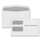 1099 Double Window Envelope, Commercial Flap, Gummed Closure, 5.63 X 9, White, 24/pack