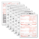 W-2 Tax Form For Inkjet/laser Printers, Fiscal Year: 2022, Six-part Carbonless, 8.5 X 5.5, 2 Forms/sheet, 50 Forms Total