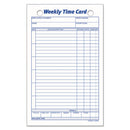 Weekly Employee Time Cards, One Side, 4.25 X 6.75, 100/pack