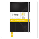 Idea Collective Journal, Hardcover With Elastic Closure, 1-subject, Wide/legal Rule, Black Cover, (96) 5.5 X 3.5 Sheets