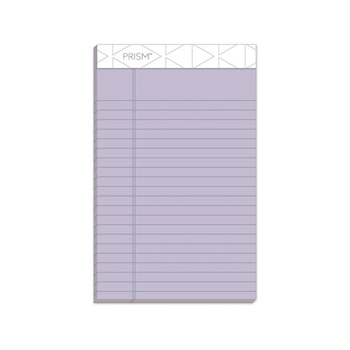 Prism + Colored Writing Pads, Narrow Rule, 50 Pastel Orchid 5 X 8 Sheets, 12/pack