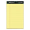 Docket Ruled Perforated Pads, Narrow Rule, 50 Canary-yellow 5 X 8 Sheets, 12/pack