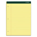 Double Docket Ruled Pads, Wide/legal Rule, 100 Canary-yellow 8.5 X 11.75 Sheets, 6/pack