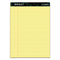 Docket Ruled Perforated Pads, Wide/legal Rule, 50 Canary-yellow 8.5 X 11.75 Sheets, 12/pack