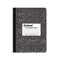 Composition Book, Wide/legal Rule, Black Marble Cover, (100) 9.75 X 7.5 Sheets