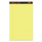 Docket Gold Ruled Perforated Pads, Wide/legal Rule, 50 Canary-yellow 8.5 X 14 Sheets, 12/pack