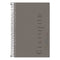 Color Notebooks, 1-subject, Narrow Rule, Graphite Cover, (100) 8.5 X 5.5 White Sheets