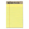 Second Nature Recycled Ruled Pads, Narrow Rule, 50 Canary-yellow 5 X 8 Sheets, Dozen