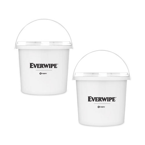 High Volume Wet Wipe Centerpull Resealable Bucket , 12 X 12 X 12, White, 2/carton