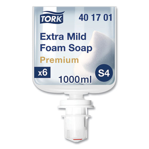 Premium Extra Mild Foam Soap, Sensitive Skin, Unscented, 1 L, 6/carton