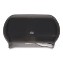 Twin Standard Roll Bath Tissue Dispenser, 12.75 X 5.57 X 8.25, Smoke