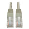 Cat5e 350 Mhz Molded Patch Cable, 25 Ft, Gray