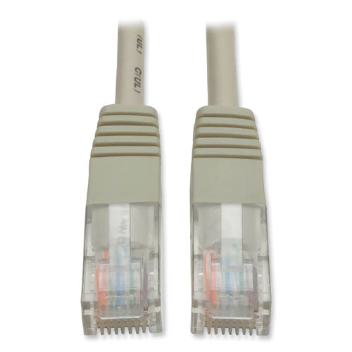 Cat5e 350 Mhz Molded Patch Cable, 100 Ft, Gray