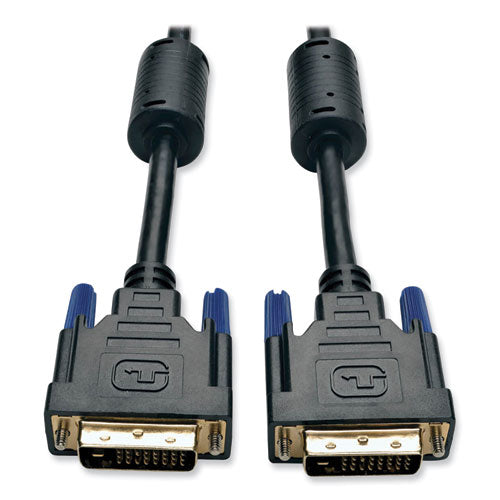 Dvi Dual Link Cable, Digital Tmds Monitor Cable, 6 Ft, Black