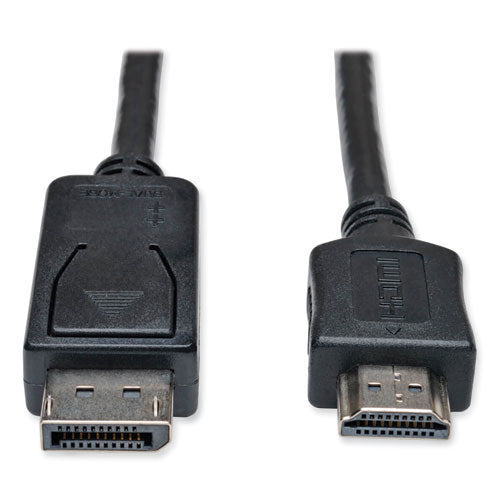 Displayport To Hdmi Adapter Cable, 3 Ft, Black