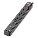 Protect It! Surge Protector, 6 Ac Outlets/2 Usb Ports, 6 Ft Cord, 990 J, Black