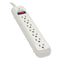 Protect It! Surge Protector, 7 Ac Outlets, 25 Ft Cord, 1,080 J, Light Gray