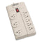 Protect It! Surge Protector, 8 Ac Outlets, 8 Ft Cord, 1,440 J, Light Gray