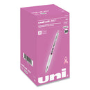 207 Office Pack Gel Pen, Retractable, Medium 0.7 Mm, Black Ink, Pink Barrel, 36/pack