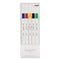 Emott Porous Point Pen, Stick, Fine 0.4 Mm, Assorted Ink Colors, White Barrel, 5/pack