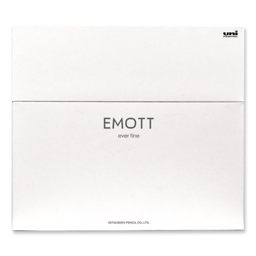 Emott Ever Fine Porous Point Pen, Stick, Fine 0.4 Mm, Assorted Ink Colors, White Barrel, 40/pack